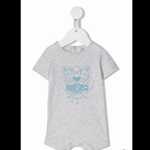 Kenzo Kids Tiger-print organic-cotton romper 6mca New with tags